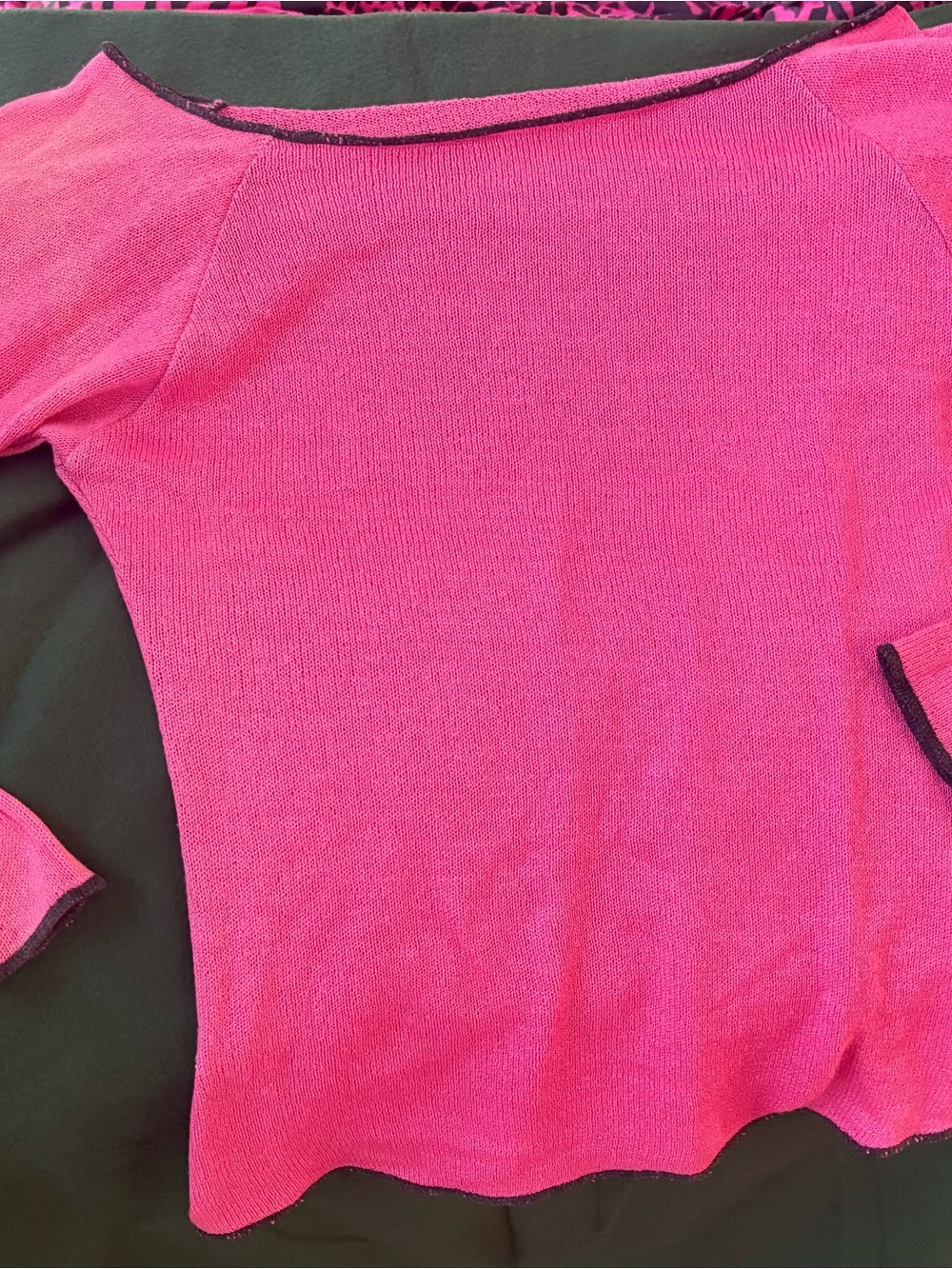 Women’s Pink Boatneck Knit Top